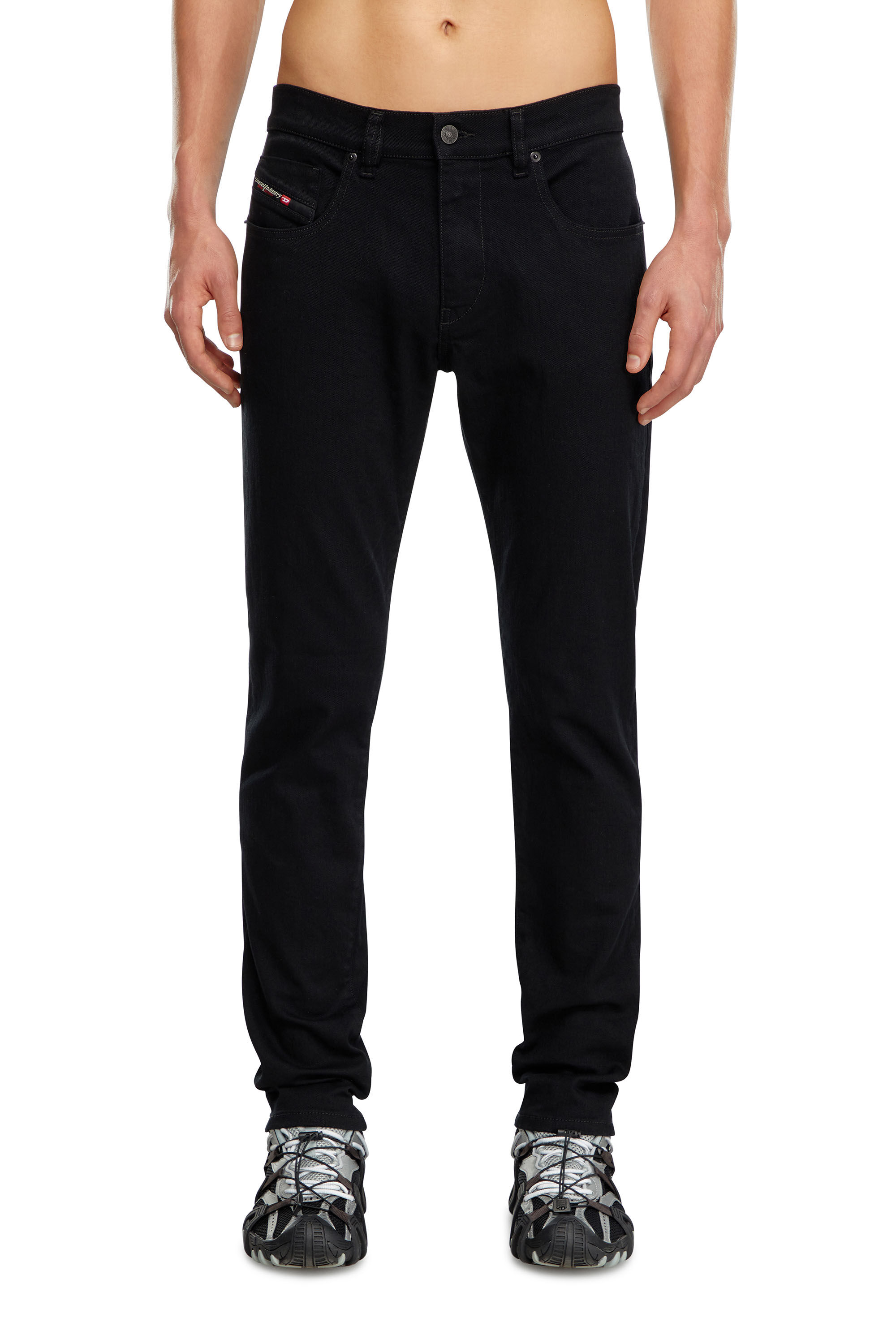 Diesel - Man's Slim Jeans 2019 D-Strukt 069YP, Black/Dark grey - 3
